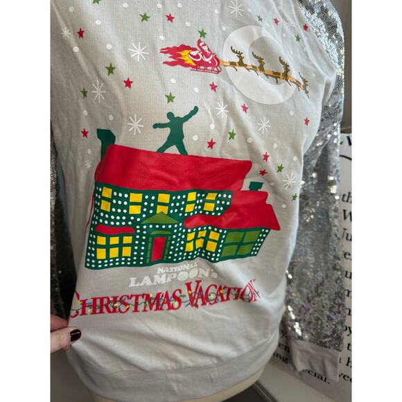 National Lampoons Christmas Vacation Ugly Tacky Funny Sweater - Picture 2 of 4
